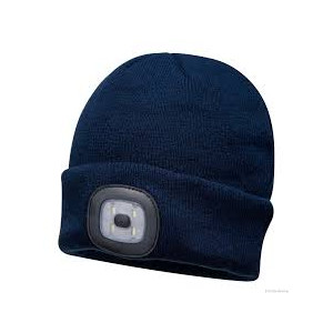 Czapka akrylowa czarn. z oświetl. GRANAT